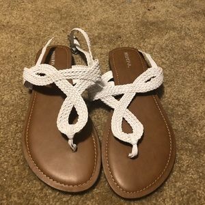 White Merona Sandals